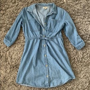 Denim Button Down Dress